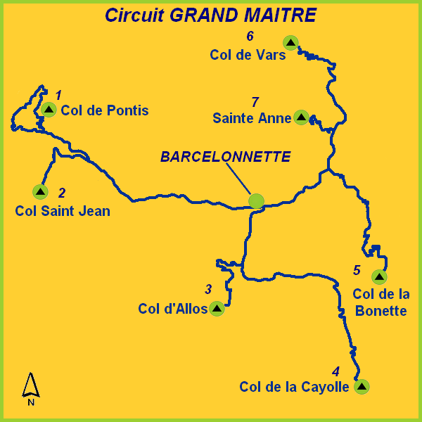 Circuit à réaliser pour être introniser Grand Maître