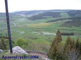 paysage depuis le point de vue de Chteauneuf de Randon