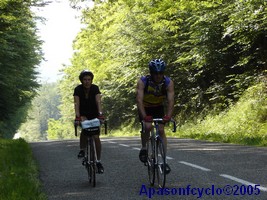 Claudette et Bernard en montée