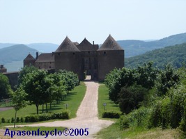 Berzé-le-Chatel vu d'en haut