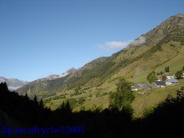 paysage dans l'ascencion du Tourmalet