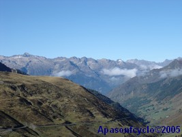 paysage dans l'ascencion du Tourmalet