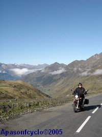 René sur sa moto