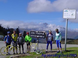 groupe au sommet d'Aspin