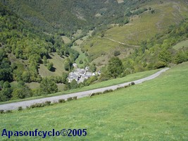Paysages dans la descente d'Aspin