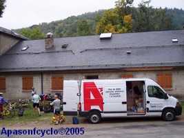 Le camion à bagages et pique-nique