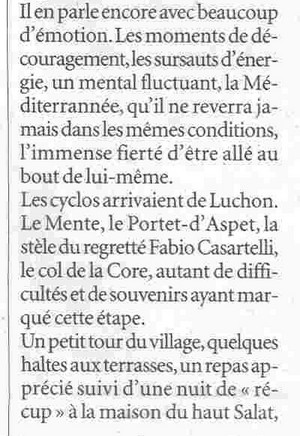 article de la Dépêche du Midi