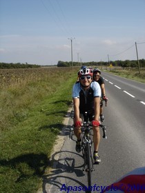 file de cyclistes