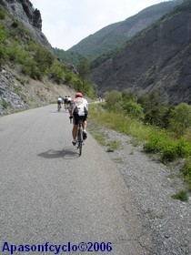 entrée dans les Gorges de la Blanche