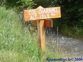 panneau du Col Charamel